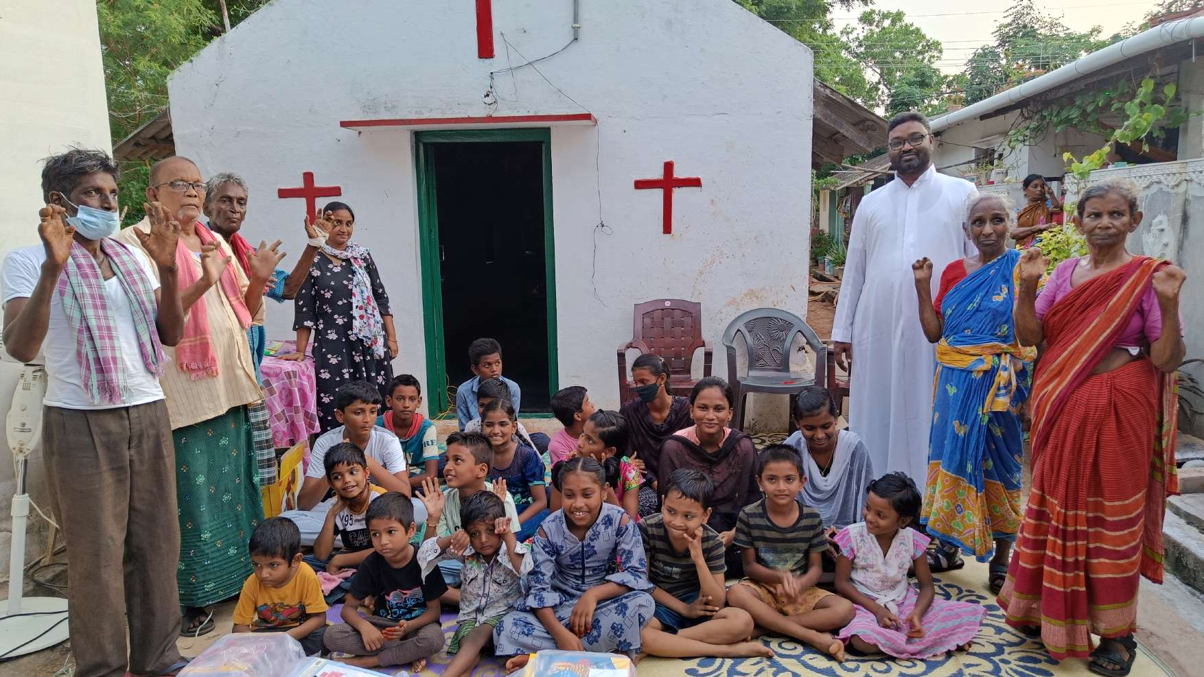 Distributing food